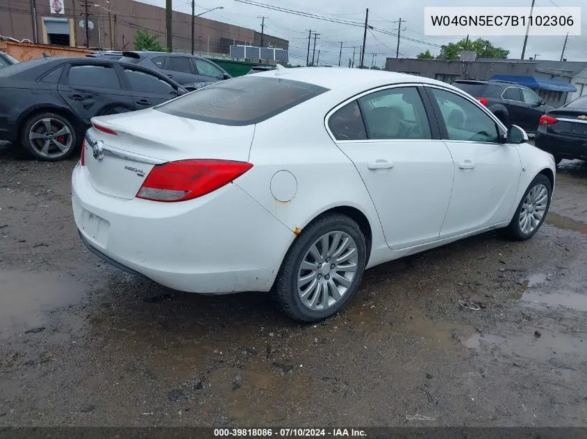 2011 Buick Regal Cxl Russelsheim VIN: W04GN5EC7B1102306 Lot: 39818086