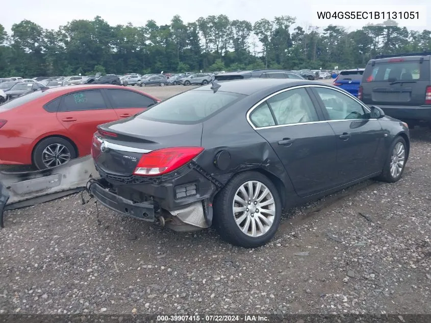 2011 Buick Regal Cxl Russelsheim VIN: W04GS5EC1B1131051 Lot: 39907415