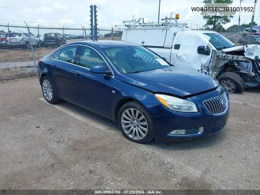 W04GS5EC3B1001952 2011 Buick Regal Cxl