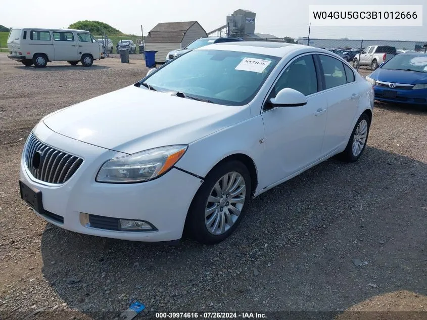 2011 Buick Regal Cxl Russelsheim VIN: W04GU5GC3B1012666 Lot: 39974616