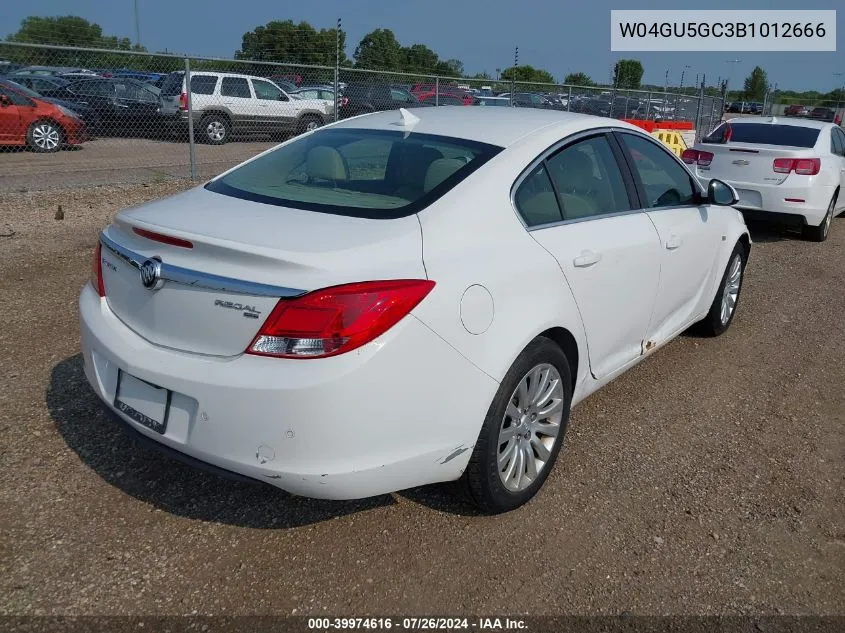 2011 Buick Regal Cxl Russelsheim VIN: W04GU5GC3B1012666 Lot: 39974616