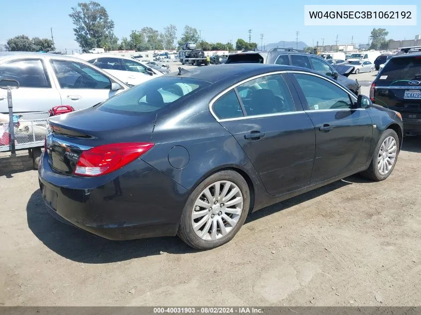 2011 Buick Regal Cxl Russelsheim VIN: W04GN5EC3B1062192 Lot: 40031903