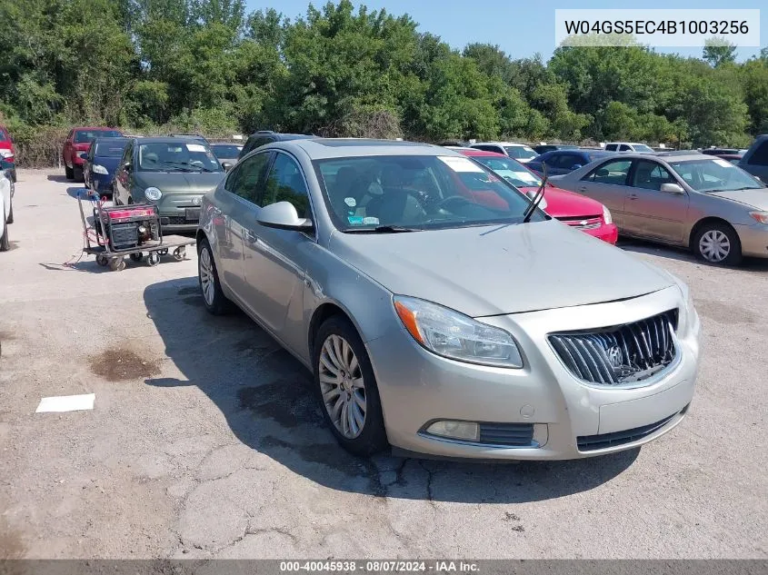 2011 Buick Regal Cxl VIN: W04GS5EC4B1003256 Lot: 40045938