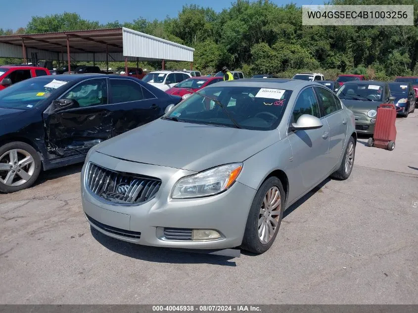 2011 Buick Regal Cxl VIN: W04GS5EC4B1003256 Lot: 40045938