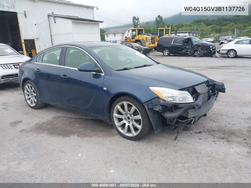 W04G15GV3B1137726 2011 Buick Regal Cxl Turbo Russelsheim