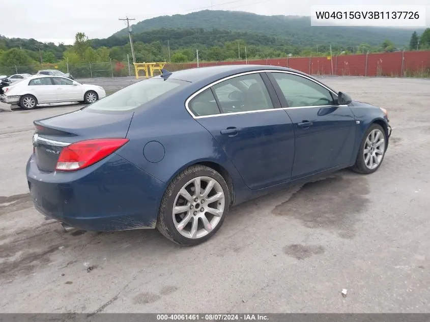 W04G15GV3B1137726 2011 Buick Regal Cxl Turbo Russelsheim