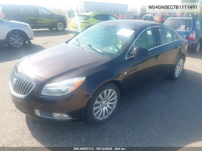 2011 Buick Regal Cxl Russelsheim VIN: W04GN5EC7B1111491 Lot: 40087313