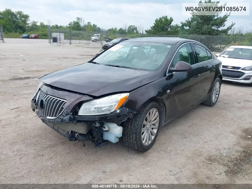 2011 Buick Regal Cxl Turbo Russelsheim VIN: W04GV5EV2B1085674 Lot: 40149776