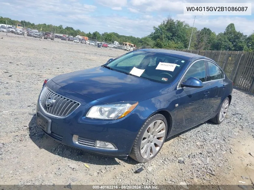 W04G15GV2B1086087 2011 Buick Regal Cxl Turbo Russelsheim