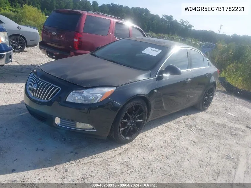 2011 Buick Regal Cxl Russelsheim VIN: W04GR5EC7B1782221 Lot: 40258935