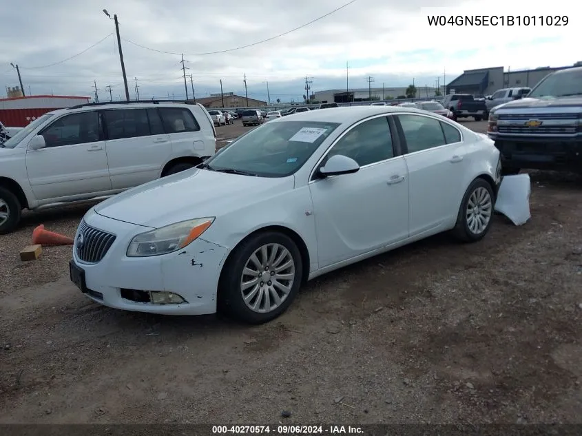 2011 Buick Regal Cxl VIN: W04GN5EC1B1011029 Lot: 40270574