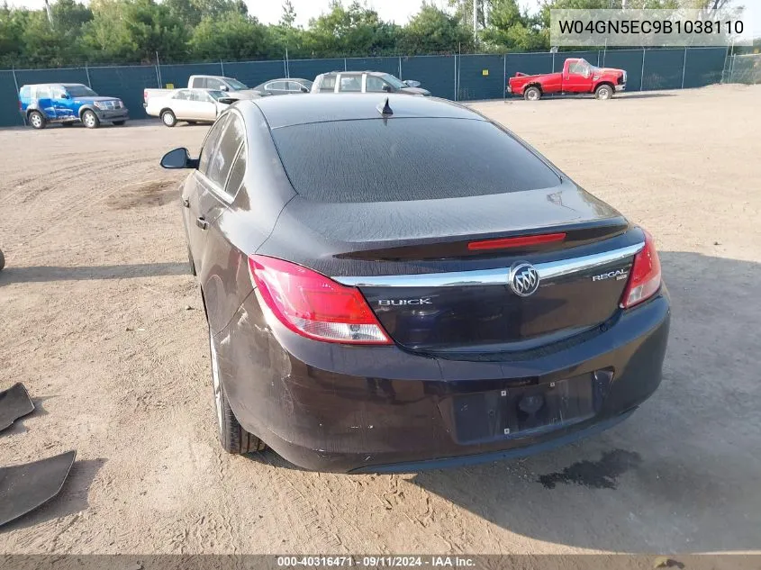 2011 Buick Regal Cxl VIN: W04GN5EC9B1038110 Lot: 40316471