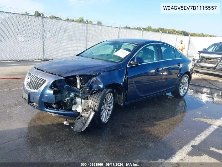 W04GV5EV7B1115557 2011 Buick Regal Cxl Turbo Russelsheim