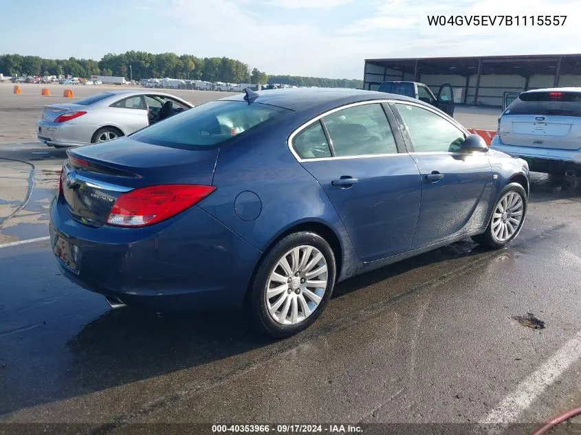 2011 Buick Regal Cxl Turbo Russelsheim VIN: W04GV5EV7B1115557 Lot: 40353966