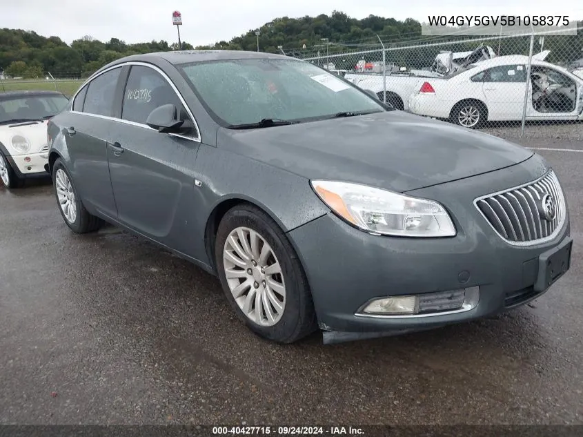 W04GY5GV5B1058375 2011 Buick Regal Cxl