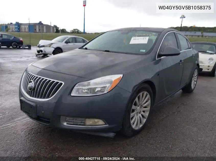 W04GY5GV5B1058375 2011 Buick Regal Cxl