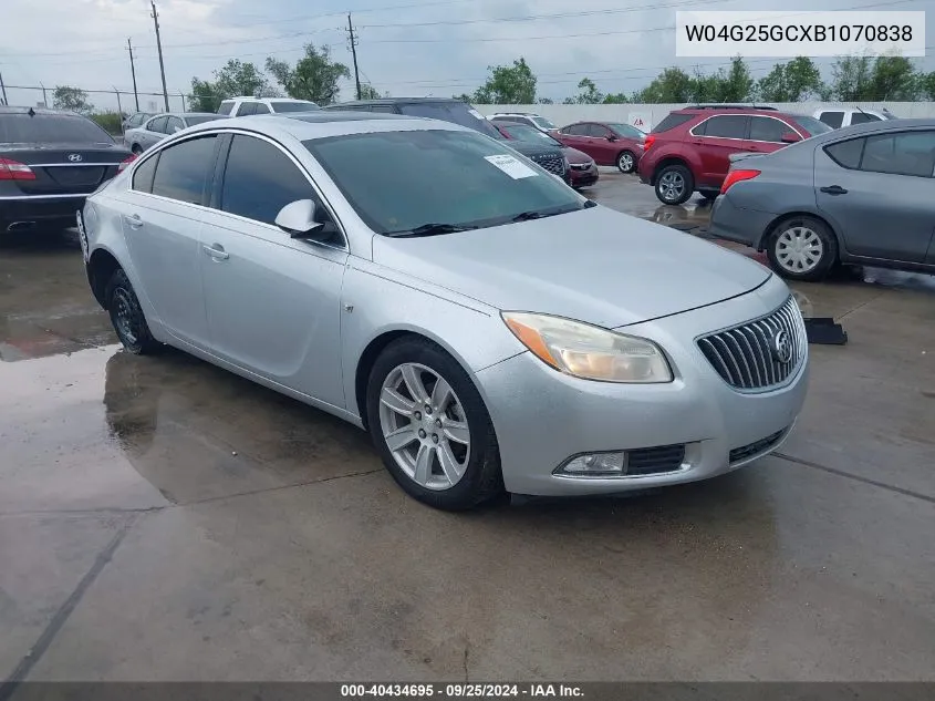 W04G25GCXB1070838 2011 Buick Regal