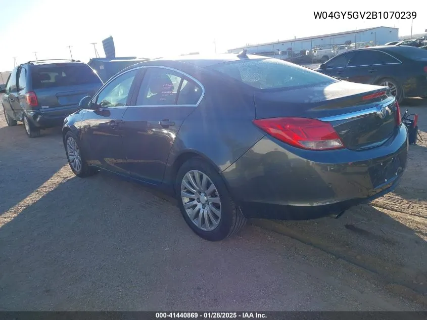 2011 Buick Regal Cxl Turbo Russelsheim VIN: W04GY5GV2B1070239 Lot: 41440869
