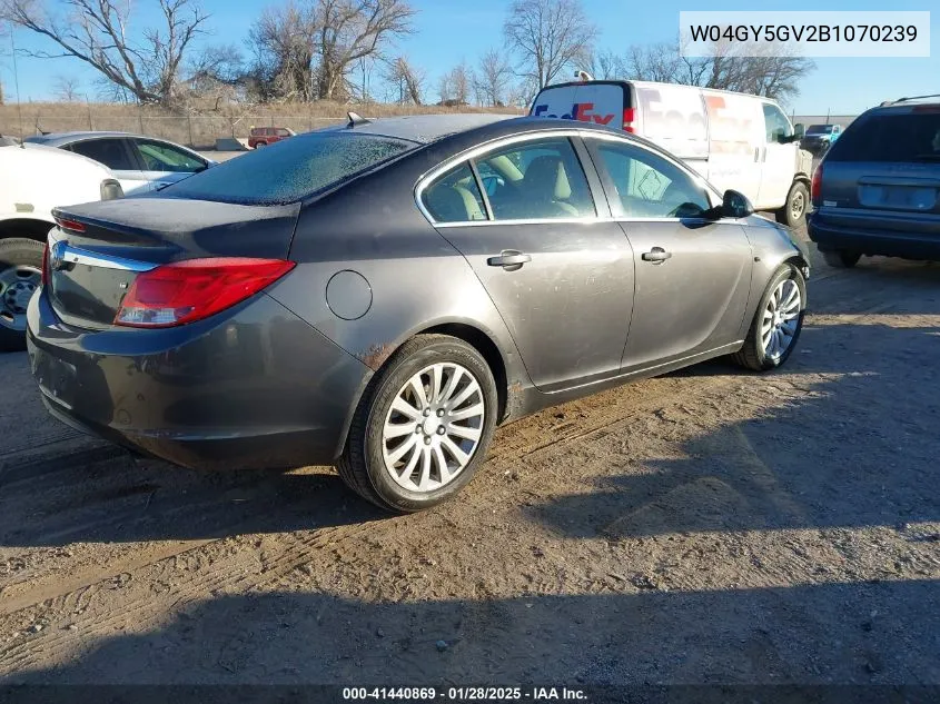 2011 Buick Regal Cxl Turbo Russelsheim VIN: W04GY5GV2B1070239 Lot: 41440869