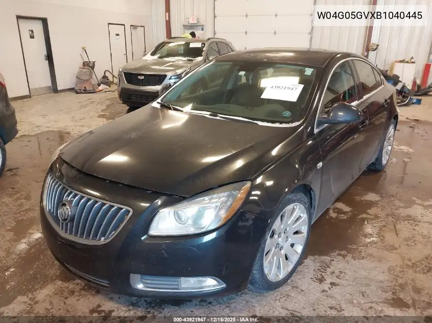 W04G05GVXB1040445 2011 Buick Regal Cxl Turbo Russelsheim