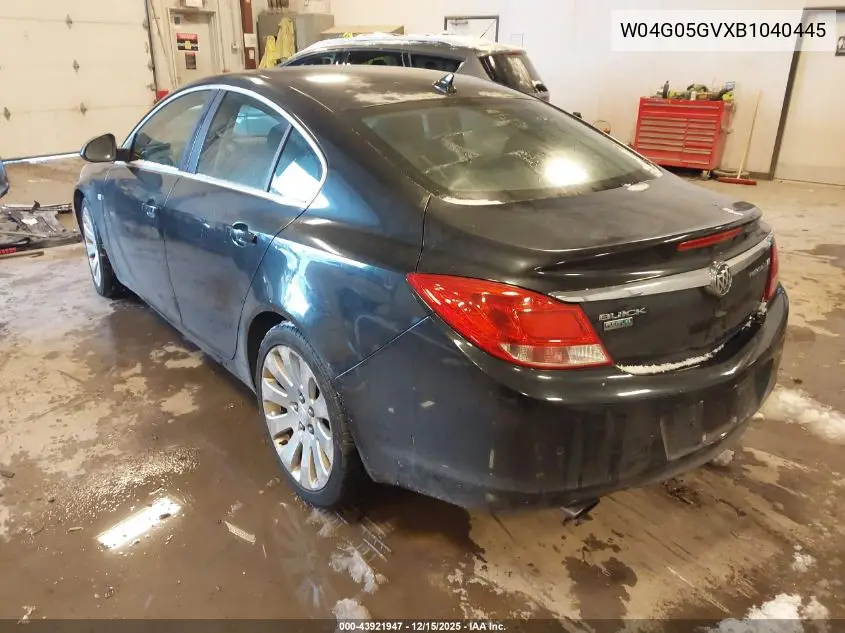 W04G05GVXB1040445 2011 Buick Regal Cxl Turbo Russelsheim
