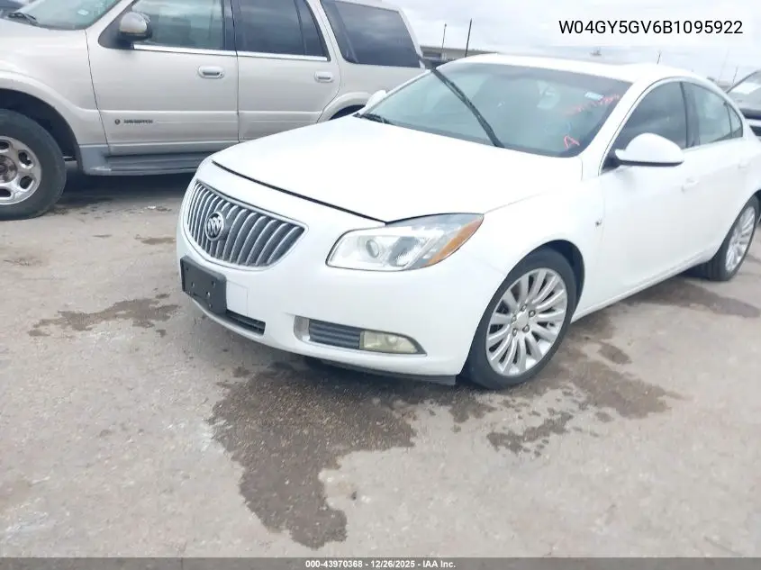 W04GY5GV6B1095922 2011 Buick Regal Cxl Turbo Russelsheim