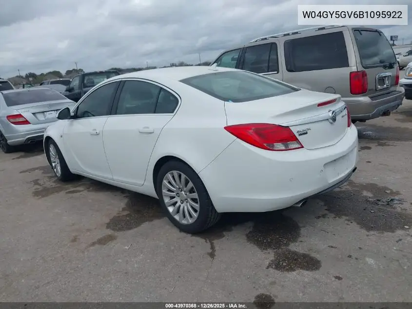 W04GY5GV6B1095922 2011 Buick Regal Cxl Turbo Russelsheim