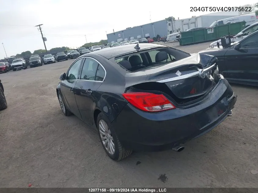 2012 Buick Regal VIN: 2G4GT5GV4C9175622 Lot: 12077158