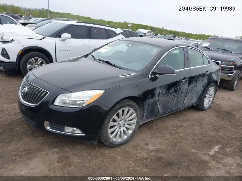 2012 Buick Regal Premium 1 VIN: 2G4GS5EK1C9119939 Lot: 39382801