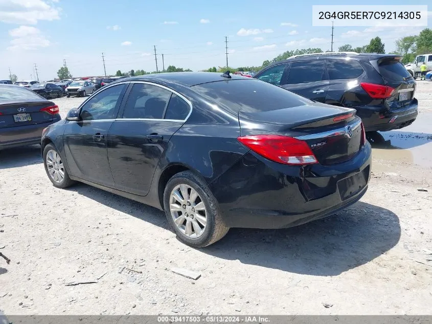 2012 Buick Regal VIN: 2G4GR5ER7C9214305 Lot: 39417503