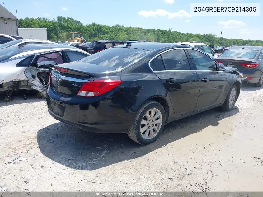 2012 Buick Regal VIN: 2G4GR5ER7C9214305 Lot: 39417503