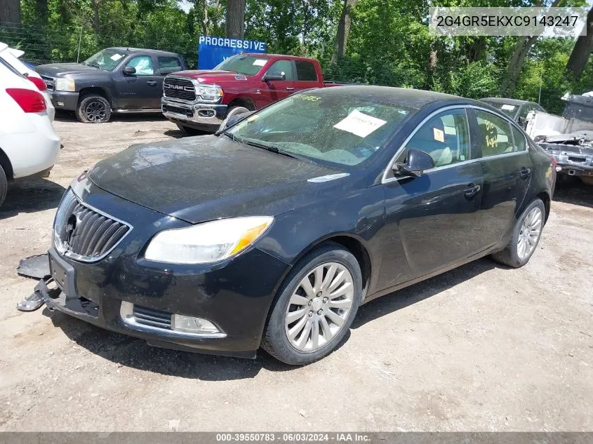 2012 Buick Regal VIN: 2G4GR5EKXC9143247 Lot: 39550783