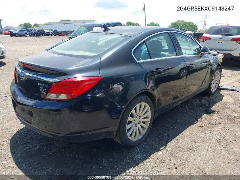 2012 Buick Regal VIN: 2G4GR5EKXC9143247 Lot: 39550783