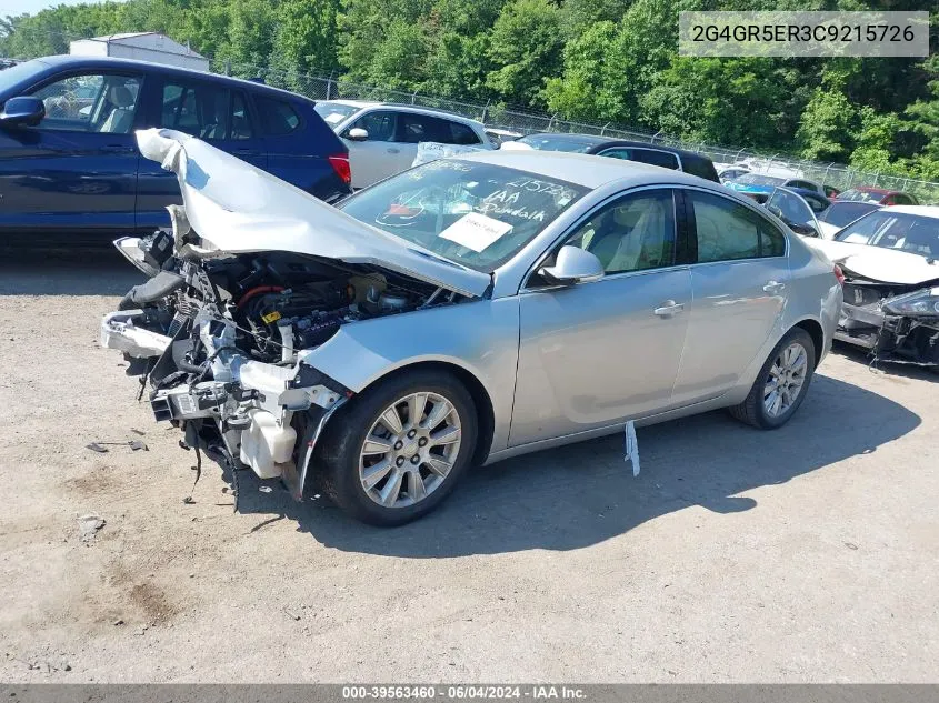 2012 Buick Regal VIN: 2G4GR5ER3C9215726 Lot: 39563460