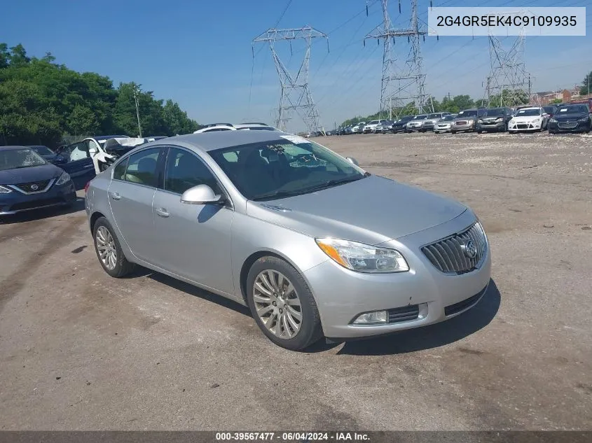 2012 Buick Regal VIN: 2G4GR5EK4C9109935 Lot: 39567477