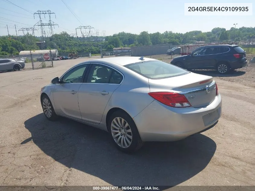 2012 Buick Regal VIN: 2G4GR5EK4C9109935 Lot: 39567477