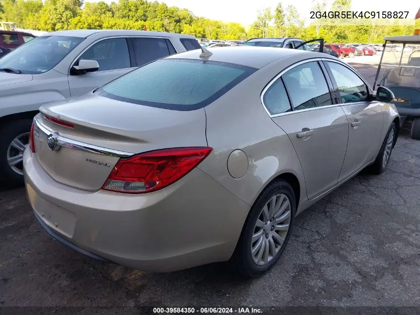 2012 Buick Regal VIN: 2G4GR5EK4C9158827 Lot: 39584350