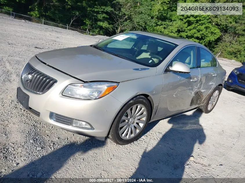 2012 Buick Regal VIN: 2G4GR5EK8C9134093 Lot: 39628927