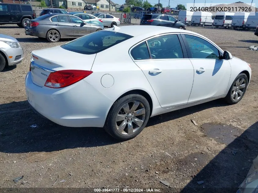 2012 Buick Regal VIN: 2G4GR5EKXC9117926 Lot: 39641777