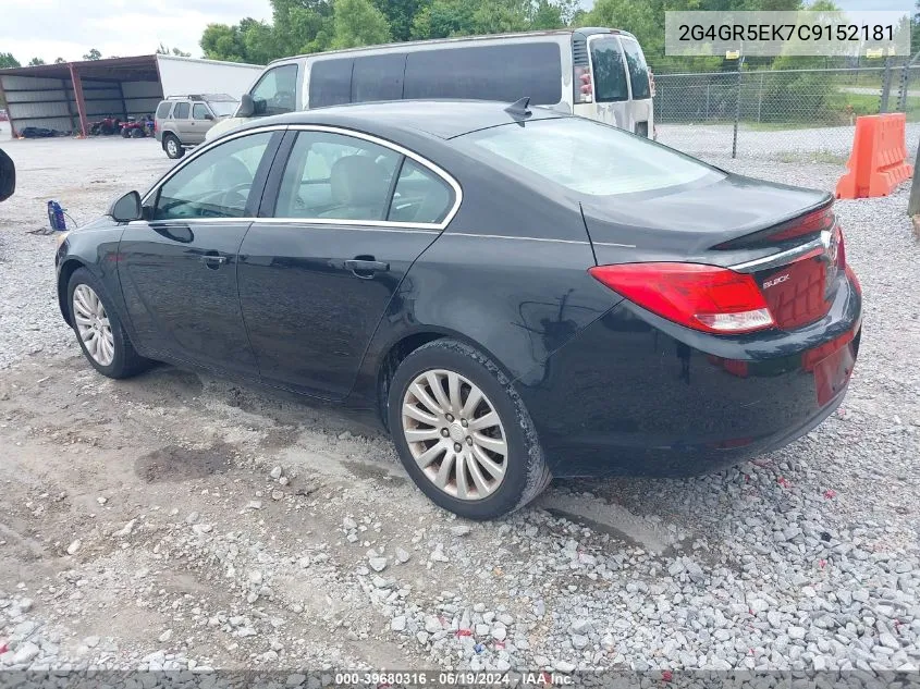 2012 Buick Regal VIN: 2G4GR5EK7C9152181 Lot: 39680316