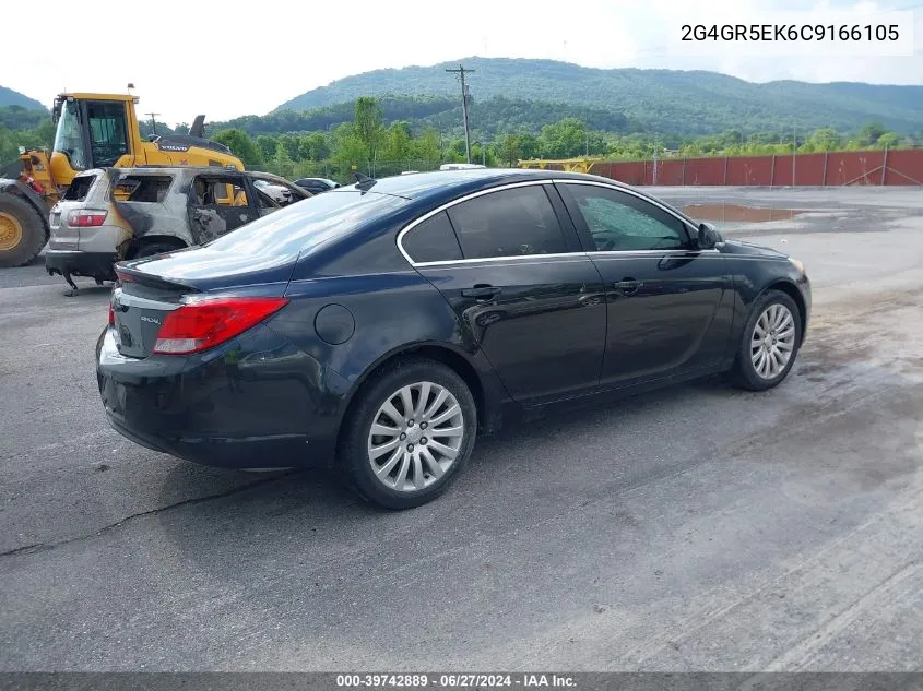 2012 Buick Regal VIN: 2G4GR5EK6C9166105 Lot: 39742889