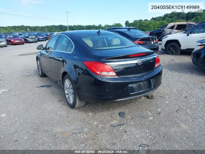 2012 Buick Regal Premium 1 VIN: 2G4GS5EK1C9149989 Lot: 39745063