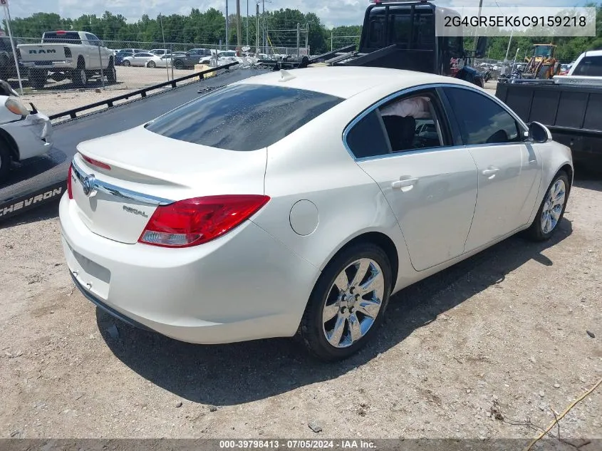 2012 Buick Regal VIN: 2G4GR5EK6C9159218 Lot: 39798413