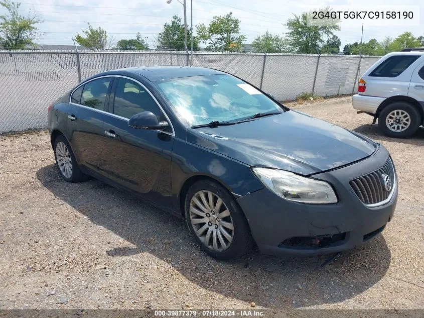 2012 Buick Regal Premium 2 VIN: 2G4GT5GK7C9158190 Lot: 39877379