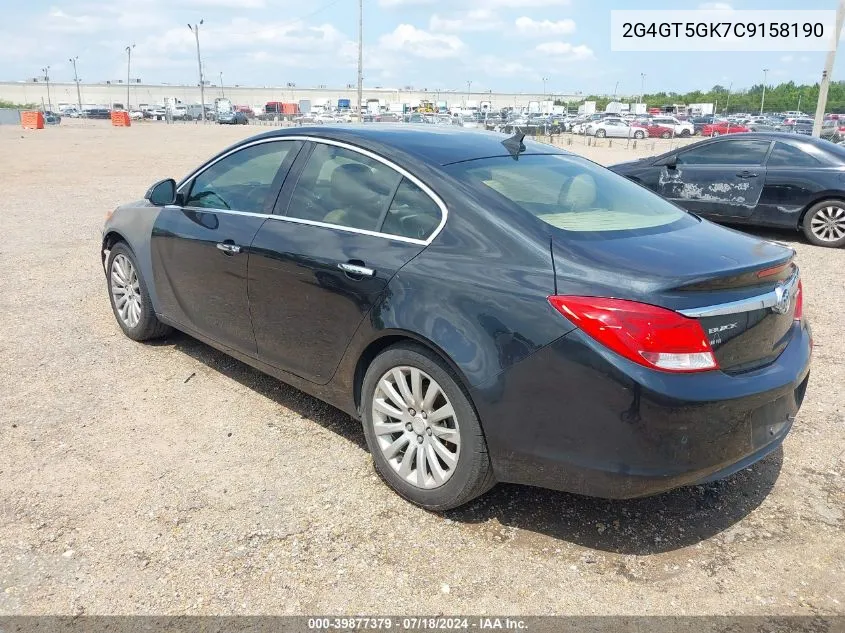 2012 Buick Regal Premium 2 VIN: 2G4GT5GK7C9158190 Lot: 39877379