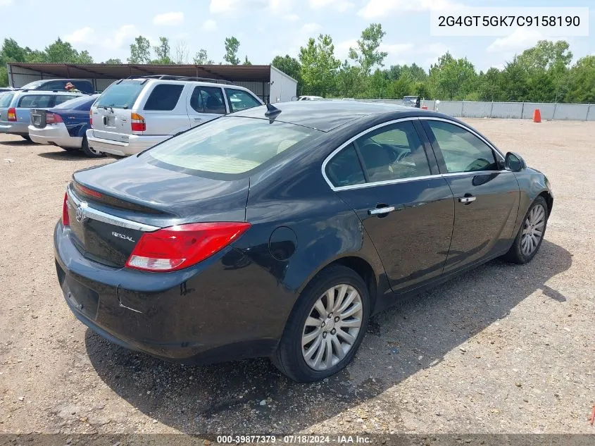 2012 Buick Regal Premium 2 VIN: 2G4GT5GK7C9158190 Lot: 39877379