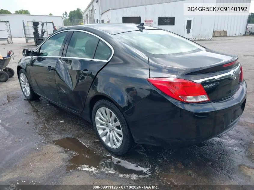 2G4GR5EK7C9140192 2012 Buick Regal