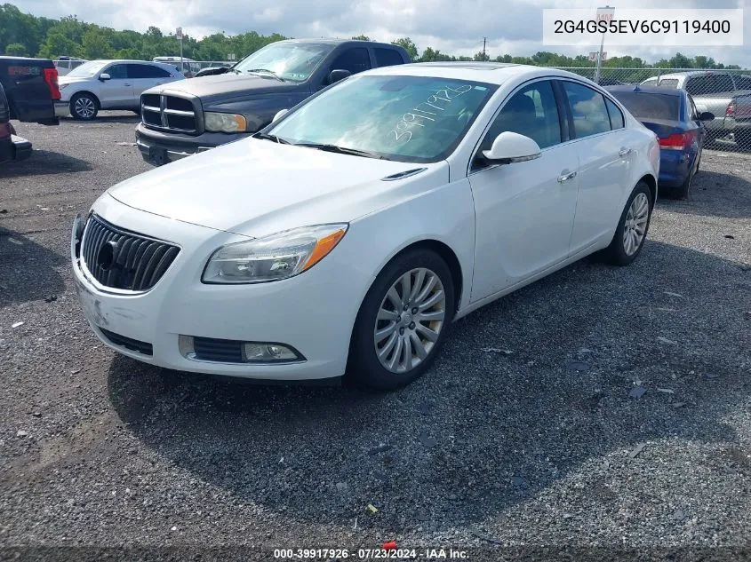 2012 Buick Regal VIN: 2G4GS5EV6C9119400 Lot: 39917926