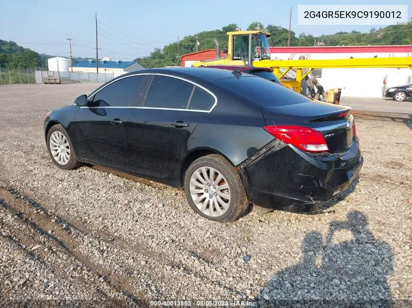 2G4GR5EK9C9190012 2012 Buick Regal