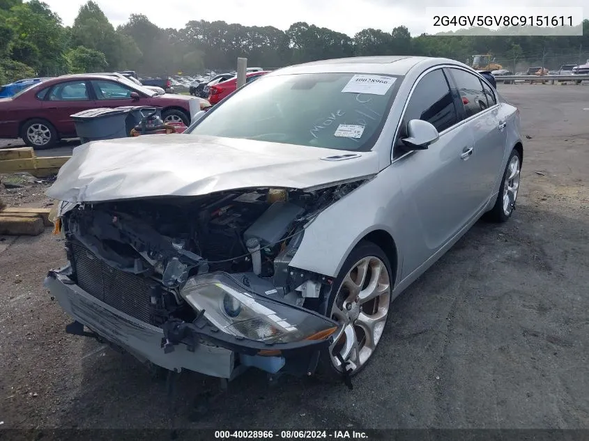 2G4GV5GV8C9151611 2012 Buick Regal Gs